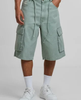 KARL KANI OG BAGGY TWILL SHORTS GREEN KM252-021-1