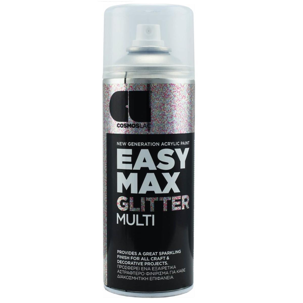 COSMOS LAC EASY MAX GLITTER MULTI N912 400ML - Cosmos Lac