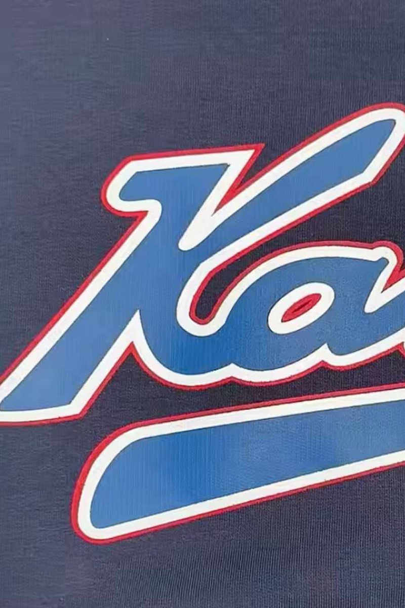 KARL KANI VARSITY PRINT OS CREWNECK BLUE KM253-005-1 - Image 4