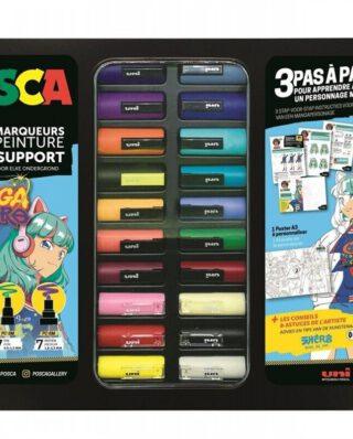 POSCA PC METAL MANGA HERO 20PCS