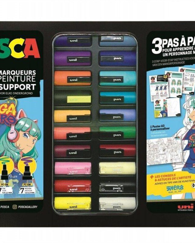 POSCA PC METAL MANGA HERO 20PCS