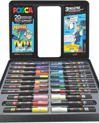 POSCA PC METAL MANGA HERO 20PCS - POSCA