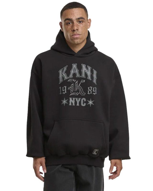 KARL KANI KANI WESTERN OS HOODIE BLACK KM253-035-2