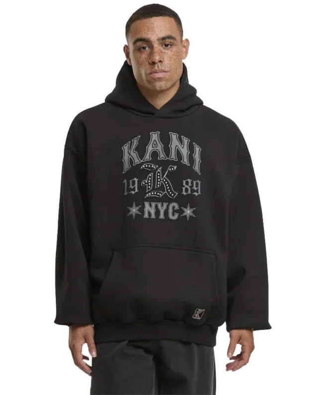 KARL KANI KANI WESTERN OS HOODIE BLACK KM253-035-2