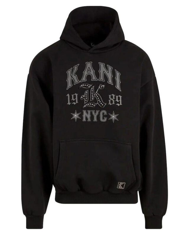 KARL KANI KANI WESTERN OS HOODIE BLACK KM253-035-2 - KARL KANI