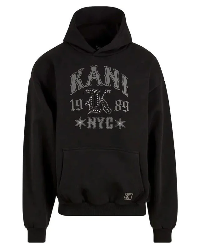 KARL KANI KANI WESTERN OS HOODIE BLACK KM253-035-2 - KARL KANI