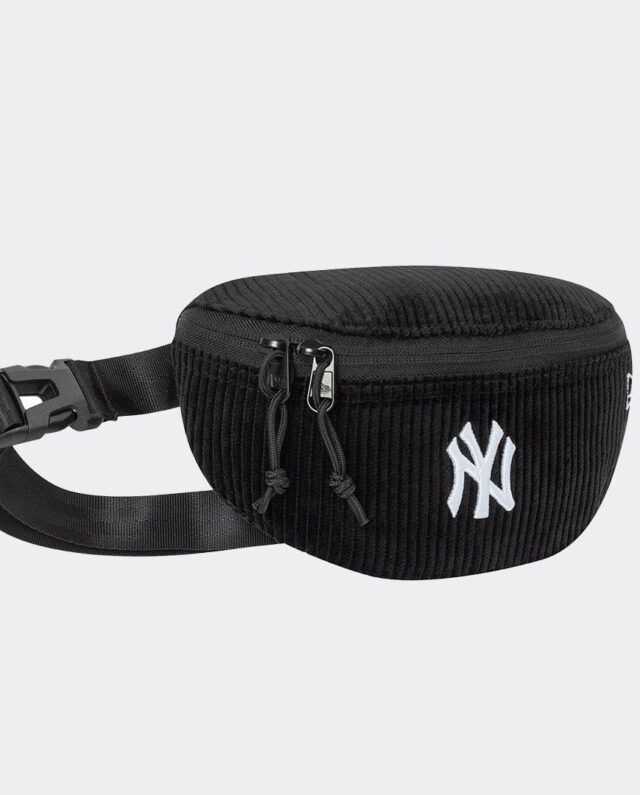 New Era Waist Bag MLB Cord New York Yankees Black 60758527 H14cm x W7cm x D23cm - NEW ERA