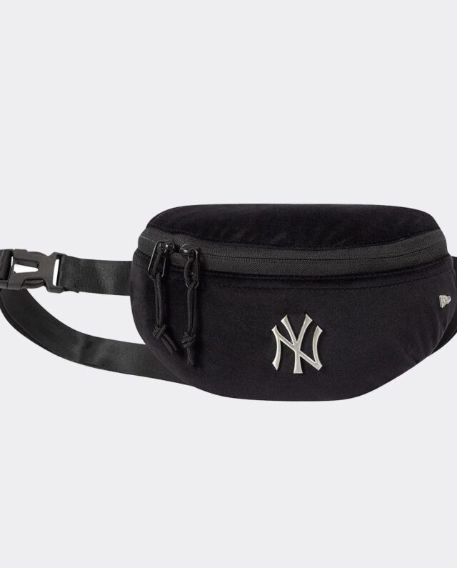 New Era New York Yankees MLB Velour Pin Black Waist Bag 60758530 H 14cm x W 7cm x D 23cm - NEW ERA