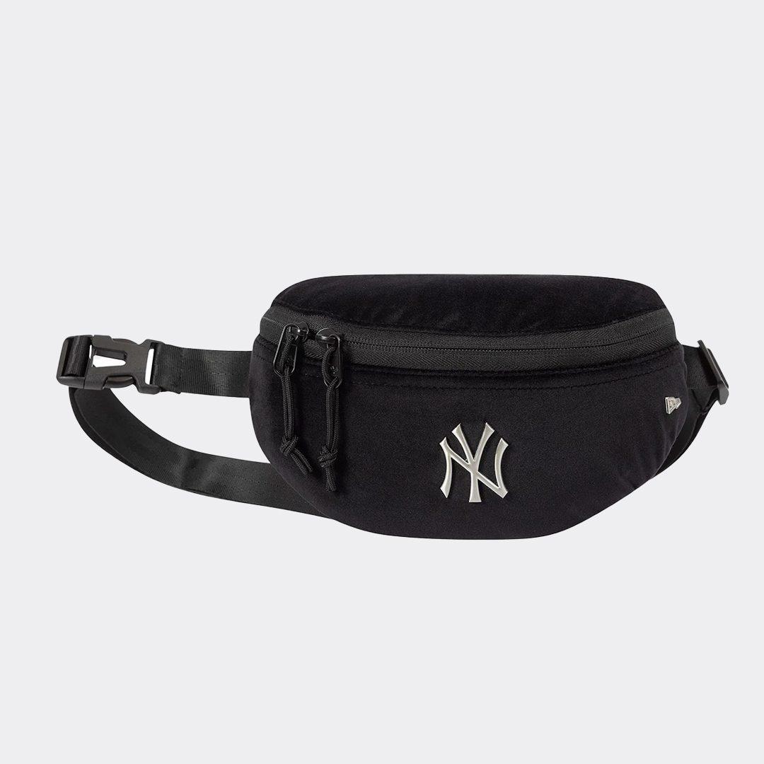 New Era New York Yankees MLB Velour Pin Black Waist Bag 60758530 H 14cm x W 7cm x D 23cm - NEW ERA
