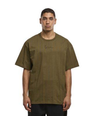 KARL KANI SMALL SIGNATURE ESSENTIAL PINSTRIPE GREEN KM-TE021-104-16IND