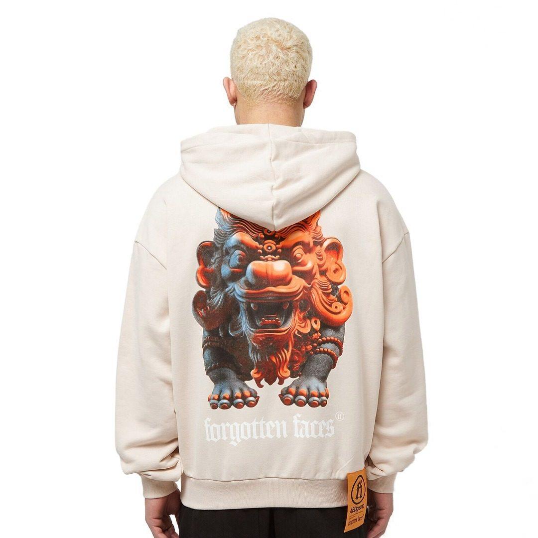 Forgotten Faces Guardian Ultra Heavy Oversized Box Hoodie Sand FOF0035-00208 - Image 2