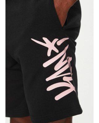 KARL KANI KANI TAG SWEATSHORTS BLACK/ROSE KM251-008-2 - KARL KANI