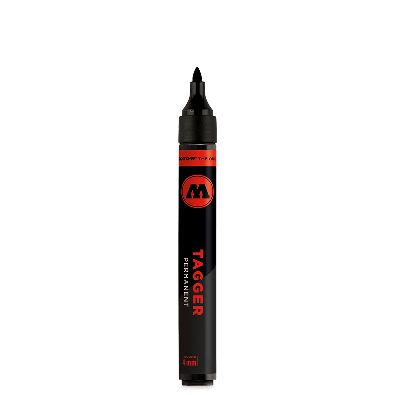 MOLOTOW TAGGER MARKER 1-4 MM ROUND BLACK