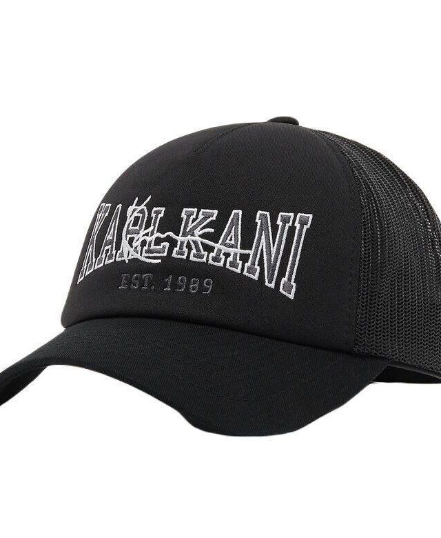 KARL KANI COLLEGE SIGNATURE TRUCKER CAP BLACK KA232-020-2