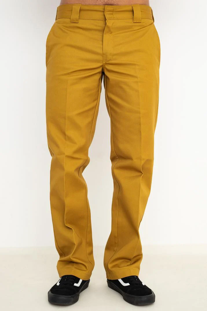 DICKIES 873 SLIM STRAIGHT WORK CHINO PANT DK0WP873B841 BRONZE MIST - Image 5
