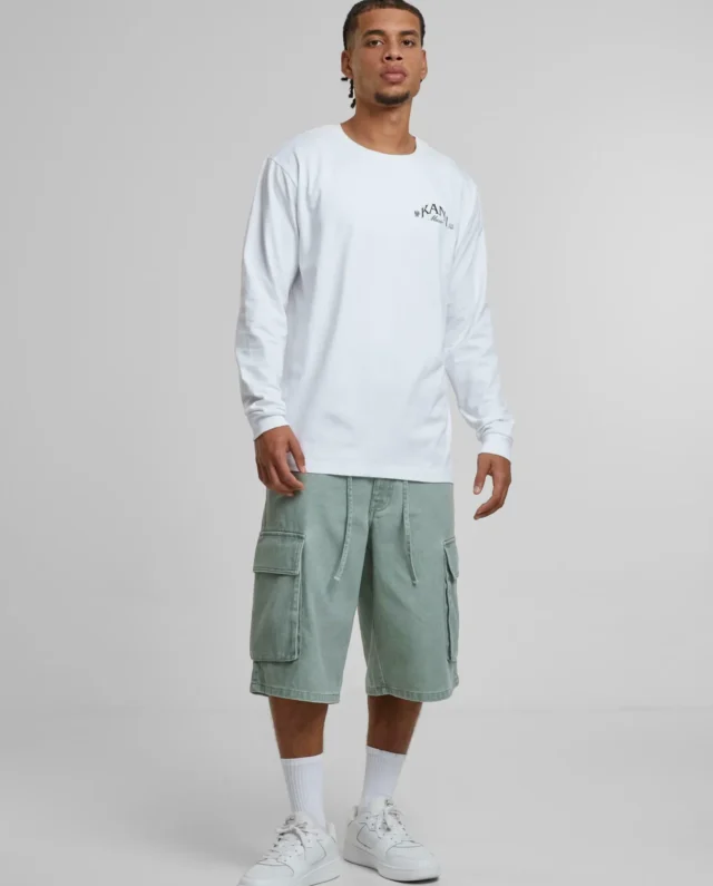 KARL KANI OG BAGGY TWILL SHORTS GREEN KM252-021-1 - KARL KANI
