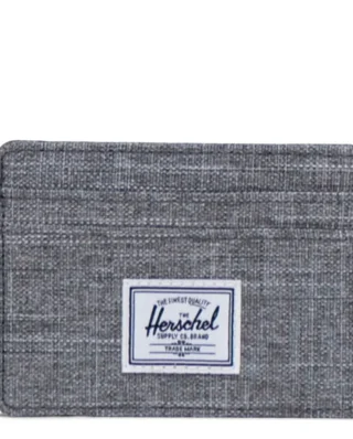HERSCHEL SUPPLY CHARLIE CARDHOLDER RAVEN CROSSHATCH 30065-00919-OS 3.00"(H) x 4.00"(W), 0.0L