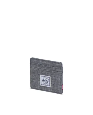 HERSCHEL SUPPLY CHARLIE CARDHOLDER RAVEN CROSSHATCH 30065-00919-OS 3.00″(H) x 4.00″(W), 0.0L - HERSCHEL