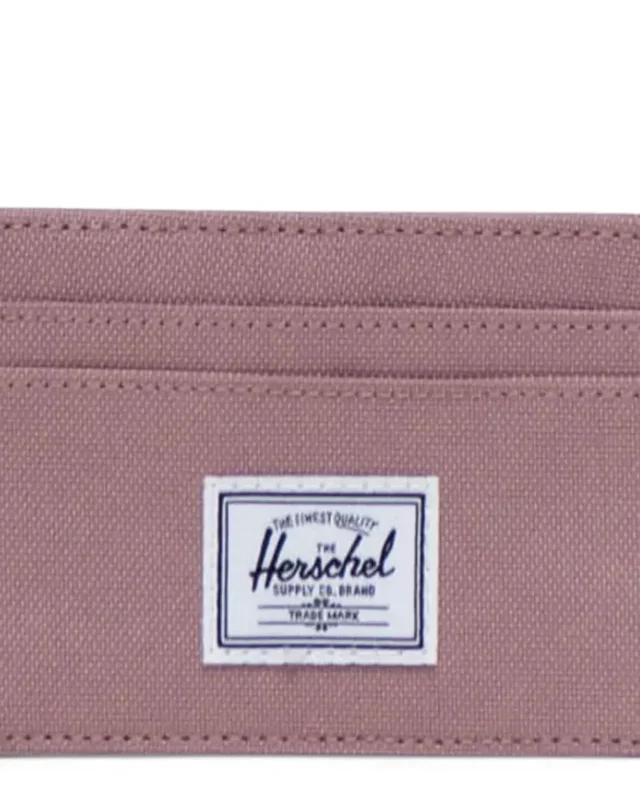 HERSCHEL SUPPLY CHARLIE CARDHOLDER ASH ROSE 30065-02077-OS 3.00"(H) x 4.00"(W), 0.0L