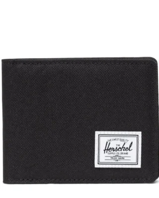 HERSCHEL SUPPLY ROY WALLET BLACK 30072-00001-OS 3.50"(H) x 4.50"(W) x 0.50"(D)