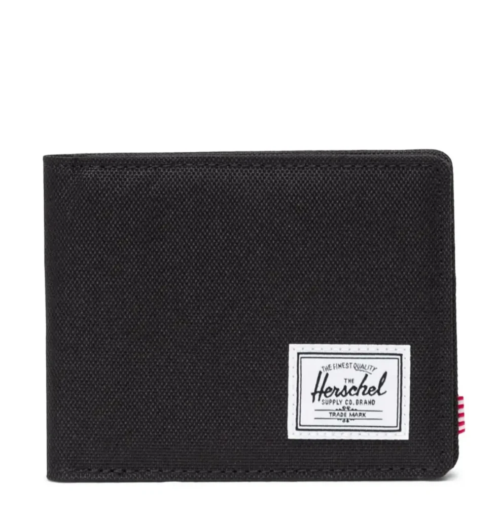 HERSCHEL SUPPLY ROY WALLET BLACK 30072-00001-OS 3.50"(H) x 4.50"(W) x 0.50"(D)