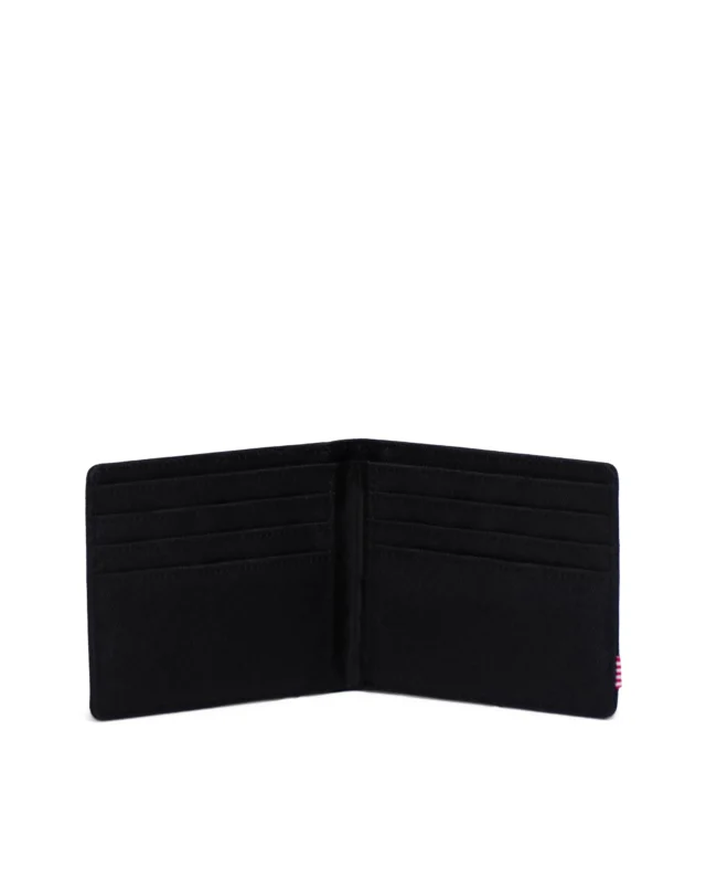 HERSCHEL SUPPLY ROY WALLET BLACK 30072-00001-OS 3.50″(H) x 4.50″(W) x 0.50″(D) - HERSCHEL