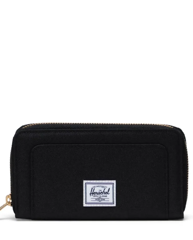 HERSCHEL SUPPLY THOMAS WALLET BLACK 30079-00001-OS 3.50"(H) x 6.75"(W) x 0.75"(D)
