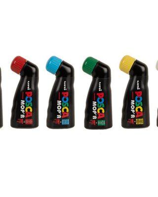 POSCA MOP’R PCM-22 MULTI SURFACE PERMANENT PAINT MARKER XXL R0UND TIP 3-19 MM BOX SET OF 8 PCS - POSCA