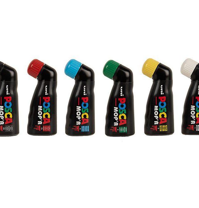 POSCA MOP’R PCM-22 MULTI SURFACE PERMANENT PAINT MARKER XXL R0UND TIP 3-19 MM BOX SET OF 8 PCS - POSCA