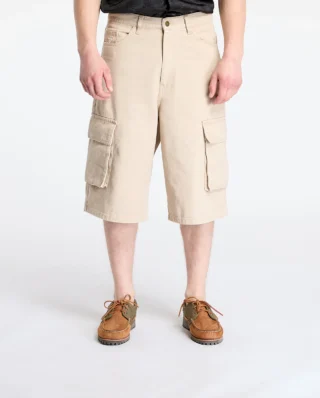 KARL KANI OG BAGGY TWILL SHORTS BEIGE KM252-021-3