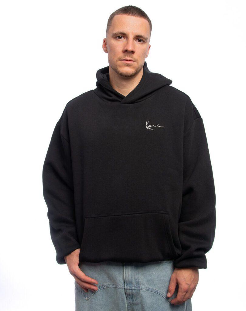 KARL KANI SIGNATURE STAR PRINT OS HOODIE BLACK KM253-015-1