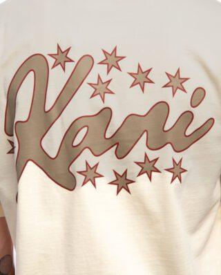 KARL KANI SIGNATURE STAR PRINT T-SHIRT BEIGE KM253-013-1 - KARL KANI