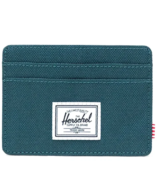 HERSCHEL SUPPLY CHARLIE CARDHOLDER DARK SEA 30065-06551-OS 3.00"(H) x 4.00"(W), 0.0L