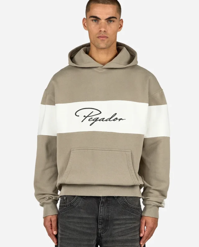 PEGADOR VOLOS OVERSIZED HOODIE WASHED FLINT GREY PGDR-6563-635 - PEGADOR