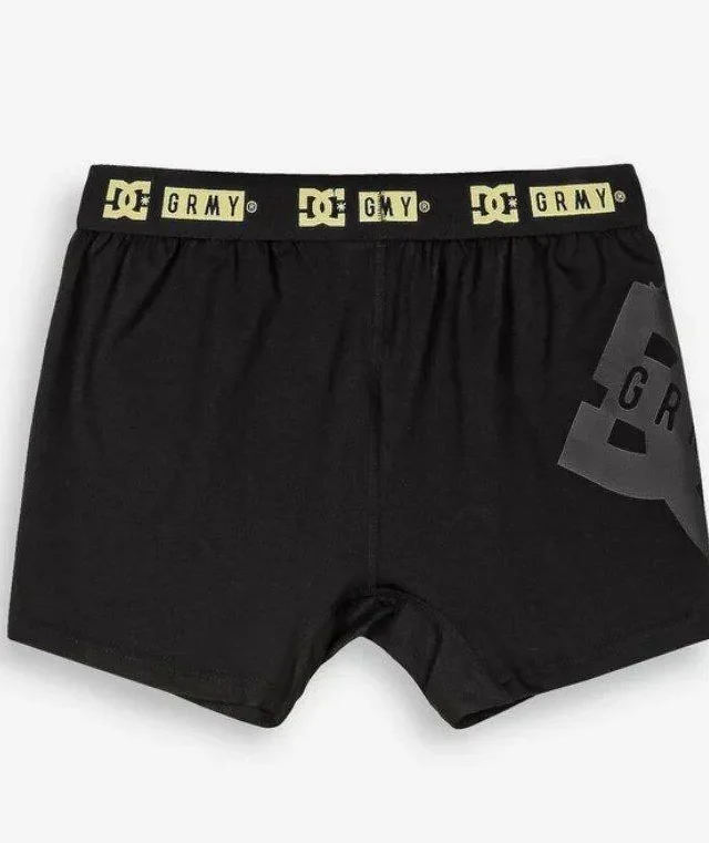 GRIMEY X DC SHOES THE SWARM BOXER SHORTS BLACK GBX1110-BLK - DC SHOES