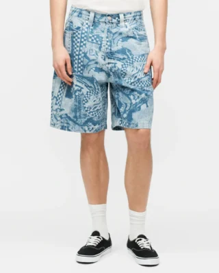 Santa Cruz Carpenter Big Shorts  Stonewash Collage SCA-SHR-5497