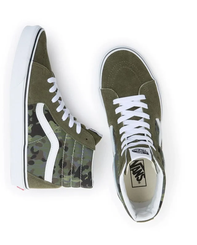 VANS SK8-Hi RAIN CAMO GREN/MULTI VN0007NSBGK1 - VANS