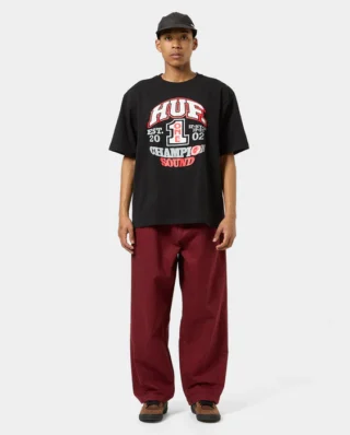 HUF CHAMPION SOUND T-SHIRT BLACK TS02411_BLACK - HUF