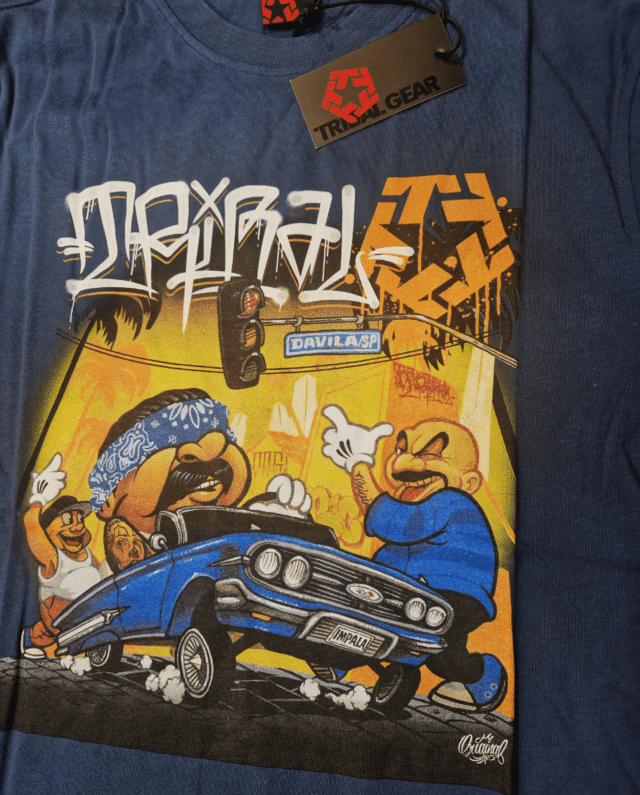 4242y4uy Tribal Origi Sao Paulo T-shirt Midnight Blue TR3036-512 - Tribal
