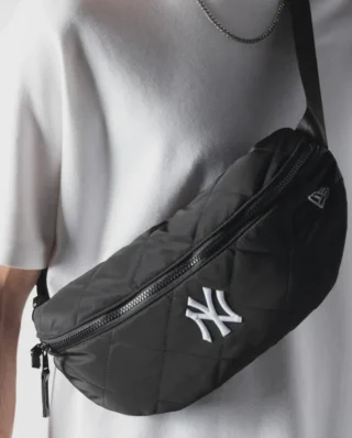 New Era New York Yankees MLB Quilted Black Waist Bag 60758523 H14cm x W7cm x D23cm - NEW ERA