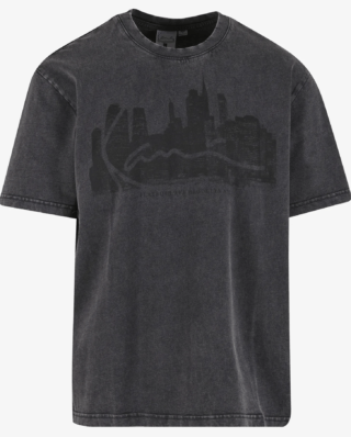KARL KANI SIGNATURE SKYLINE WASHED BOXY T-SHIRT KM261-003-1 - KARL KANI