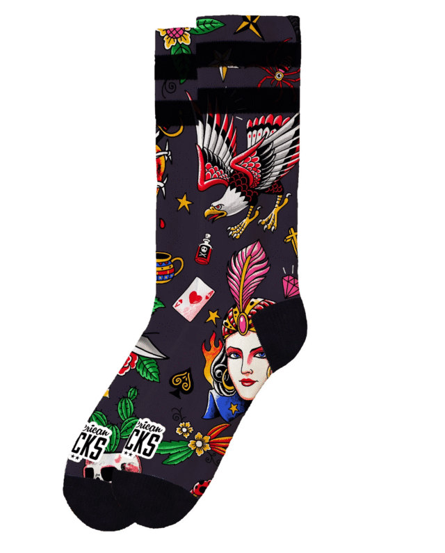 AMERICAN SOCKS SORCERER AS446 MID HIGH SIGNATURE