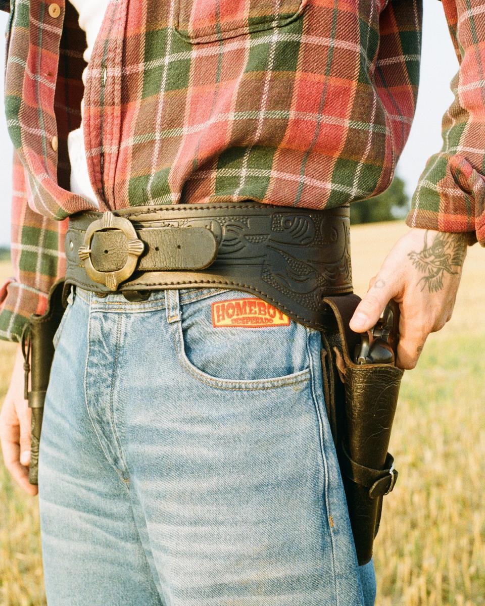Homeboy X-tra Desperado Denim Vintage Blue 01PA2200-86 - Image 10