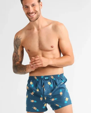 LOUSY LIVIN BOXERSHORTS ANANAS DIVE BLUE - Lousy Livin