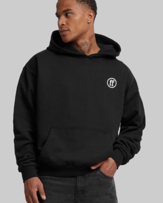 Forgotten Faces Scarab Ultra Heavy Cotton Box Hoodie Black FOF0099-00007