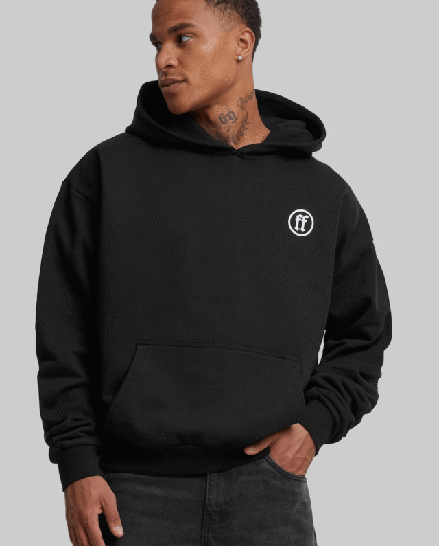 Forgotten Faces Scarab Ultra Heavy Cotton Box Hoodie Black FOF0099-00007