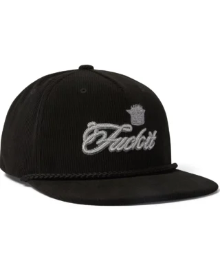 HUF Fuck It Lux Snapback Hat Black HT00890-BLACK