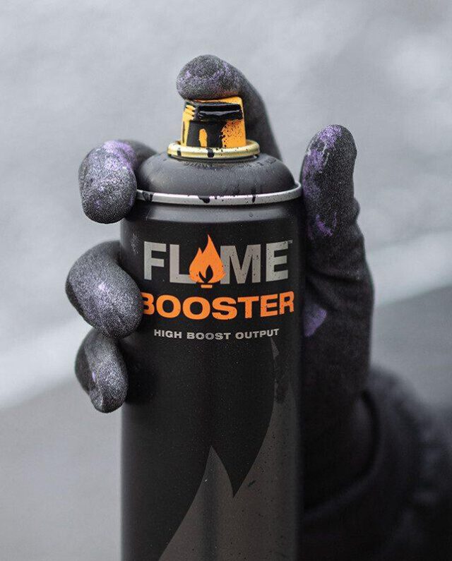 MOLOTOW FLAME BOOSTER 500 ML THICK BLACK - Flame