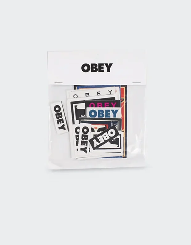 OBEY STICKER PACK 7 100270035-AST - Obey