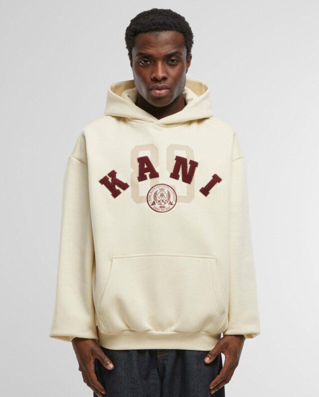KARL KANI COLLEGE 89 OVERSIZE HOODIE BEIGE KM254-028-1